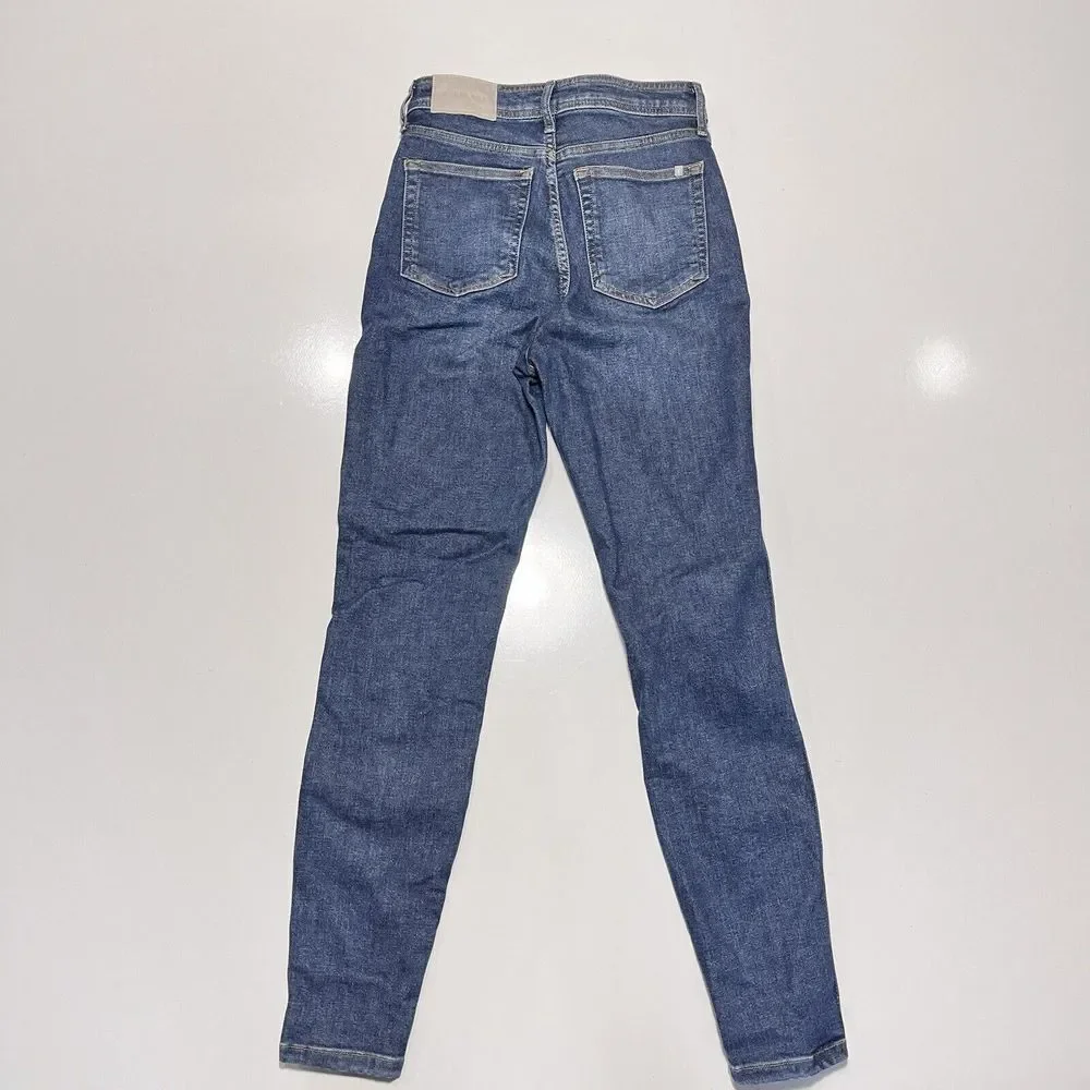 Everlane The Way‎ High Skinny Jeans Women's 25 Regular Stretch Blue Denim
